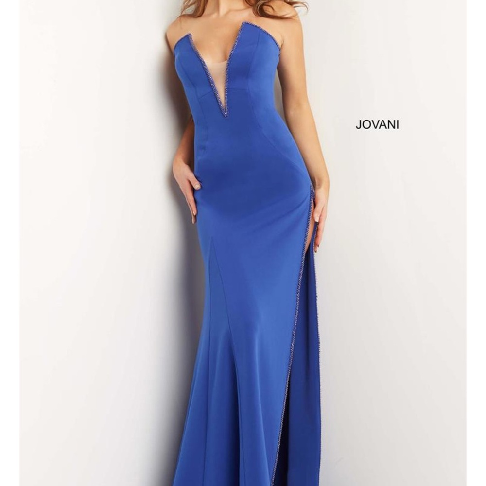 Jovani YELLOW Strapless Evening Gown